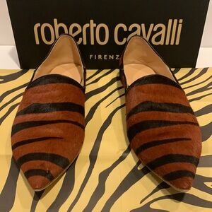 Roberto Cavalier St Zebra Pony Hair Flats